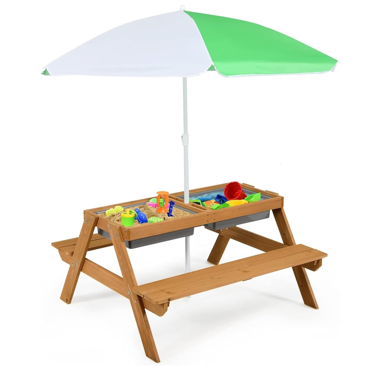 Kids Outdoor Umbrella For Table - Mesa de Piquenique Infantil 4 em