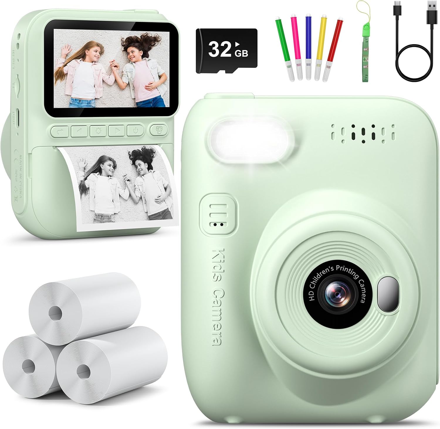 Kids Outdoor Gifts - Câmera Instantânea para Crianças, Câmera Digital