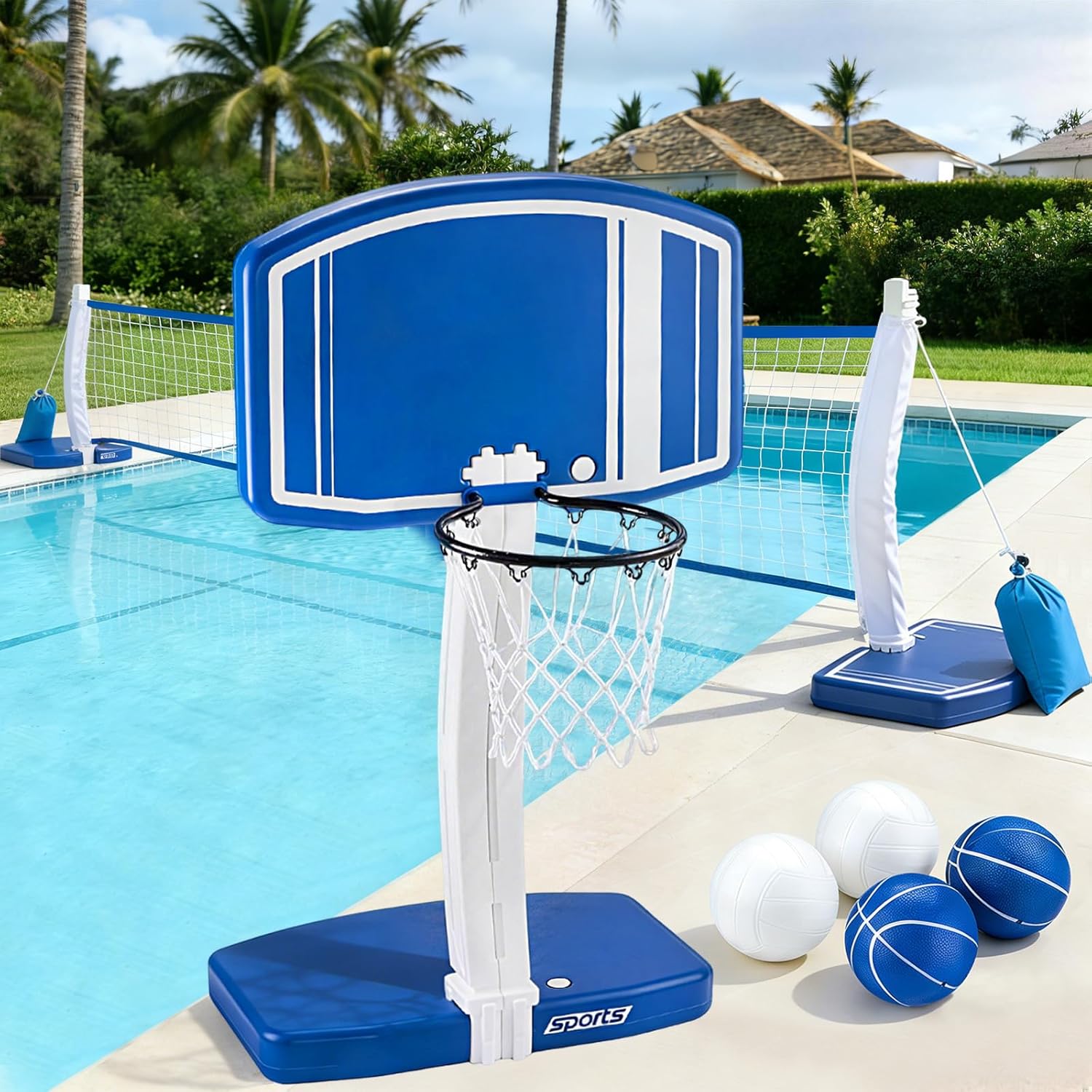 Kids Outdoor Toys - Aro de Basquete e Rede de
