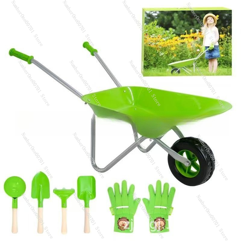 Kids Outdoor Toys - Carrinho de Mão Infantil para Exterior,