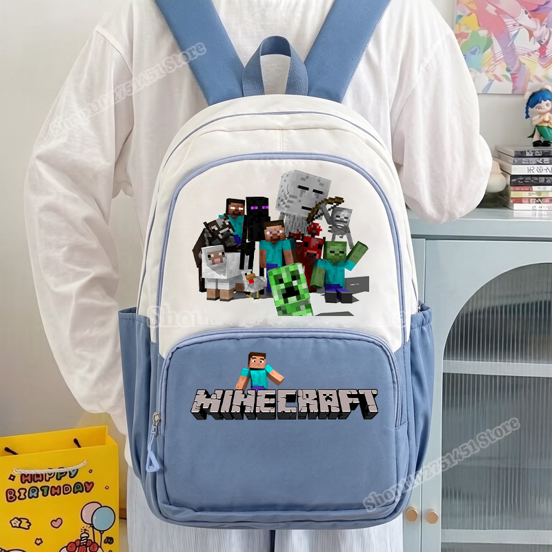 Kids Outdoor Gifts - Mochila escolar miner crafts, 2 peças,