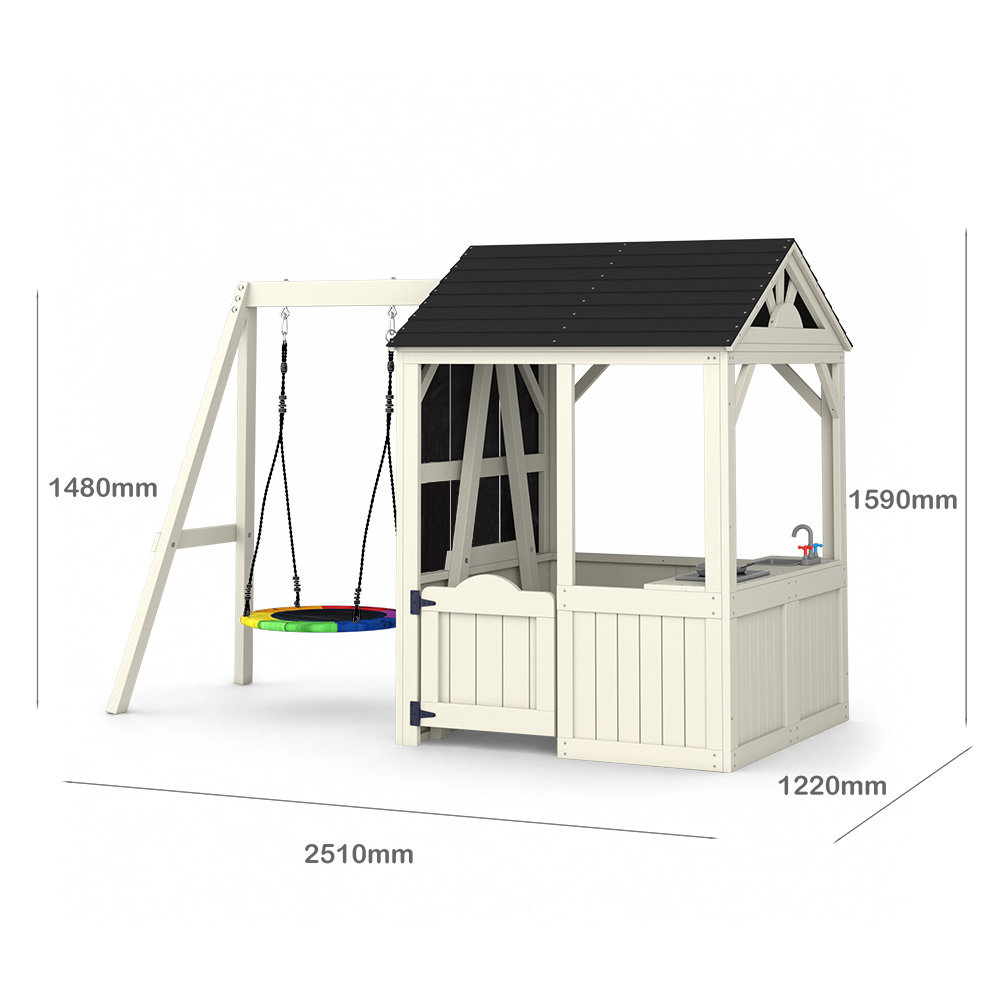 Conjunto de Brinquedos de Made - Kids Outdoor Wooden Playset avaliação e preço