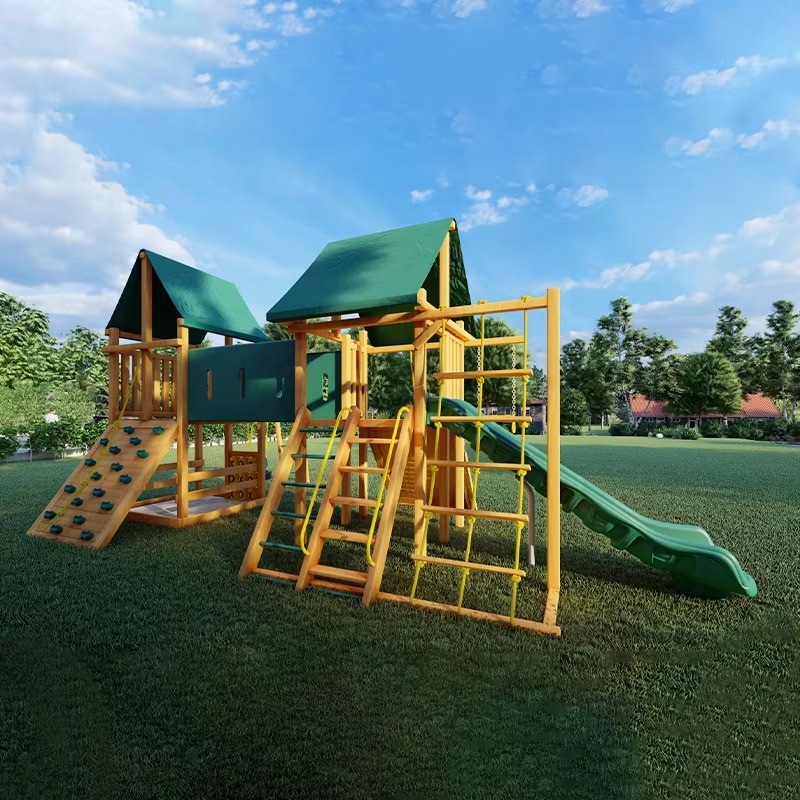 Grande Torre de Madeira para P - Kids Outdoor Wooden Playset avaliação e preço
