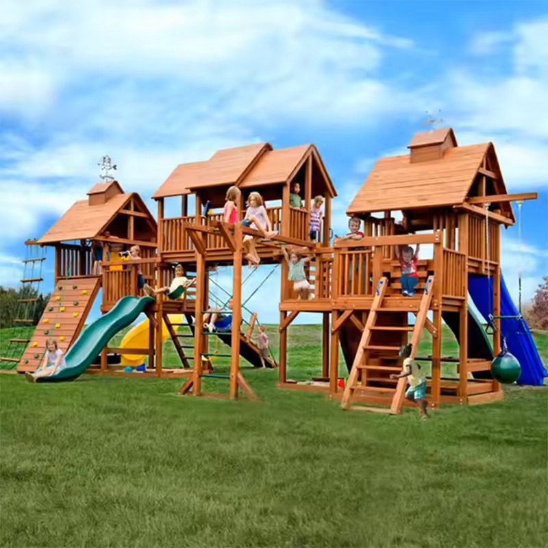 Grande Torre de Madeira para P - Kids Outdoor Wooden Playset avaliação e preço