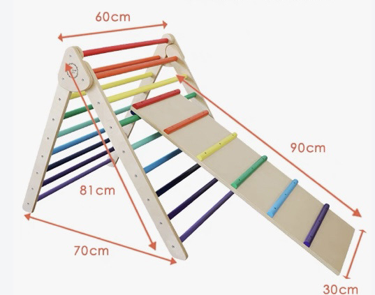 Escorregador Triangular de Mad - Kids Outdoor Wooden Playset avaliação e preço