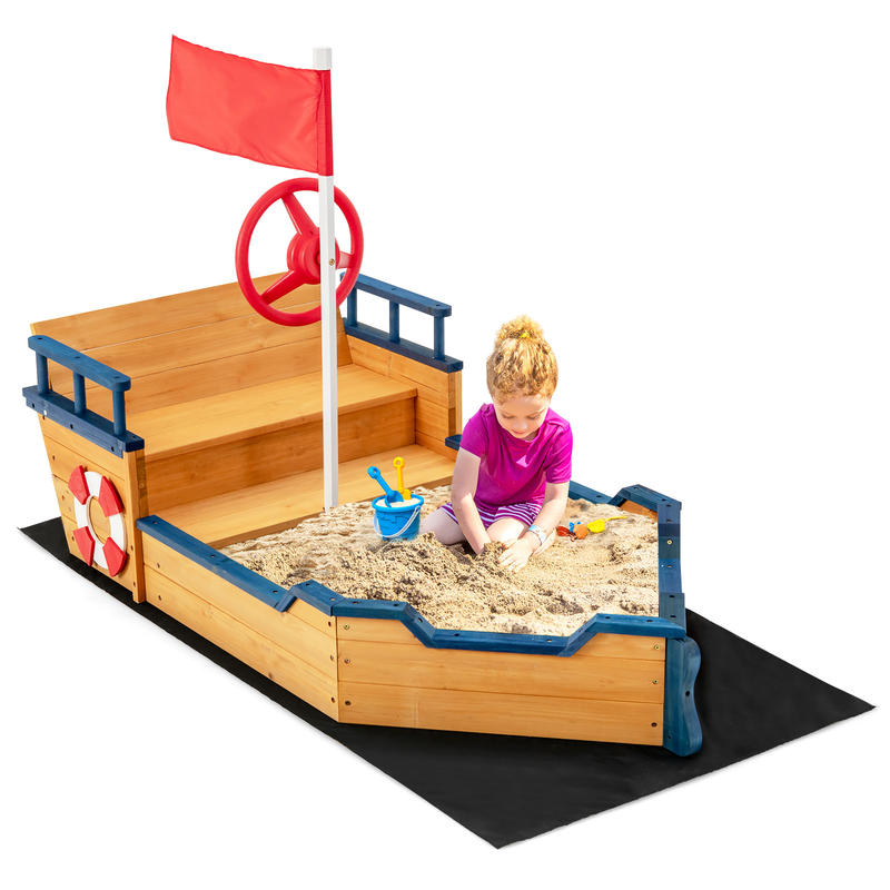 Caixa de Areia de Madeira para - Kids Outdoor Wooden Playset avaliação e preço