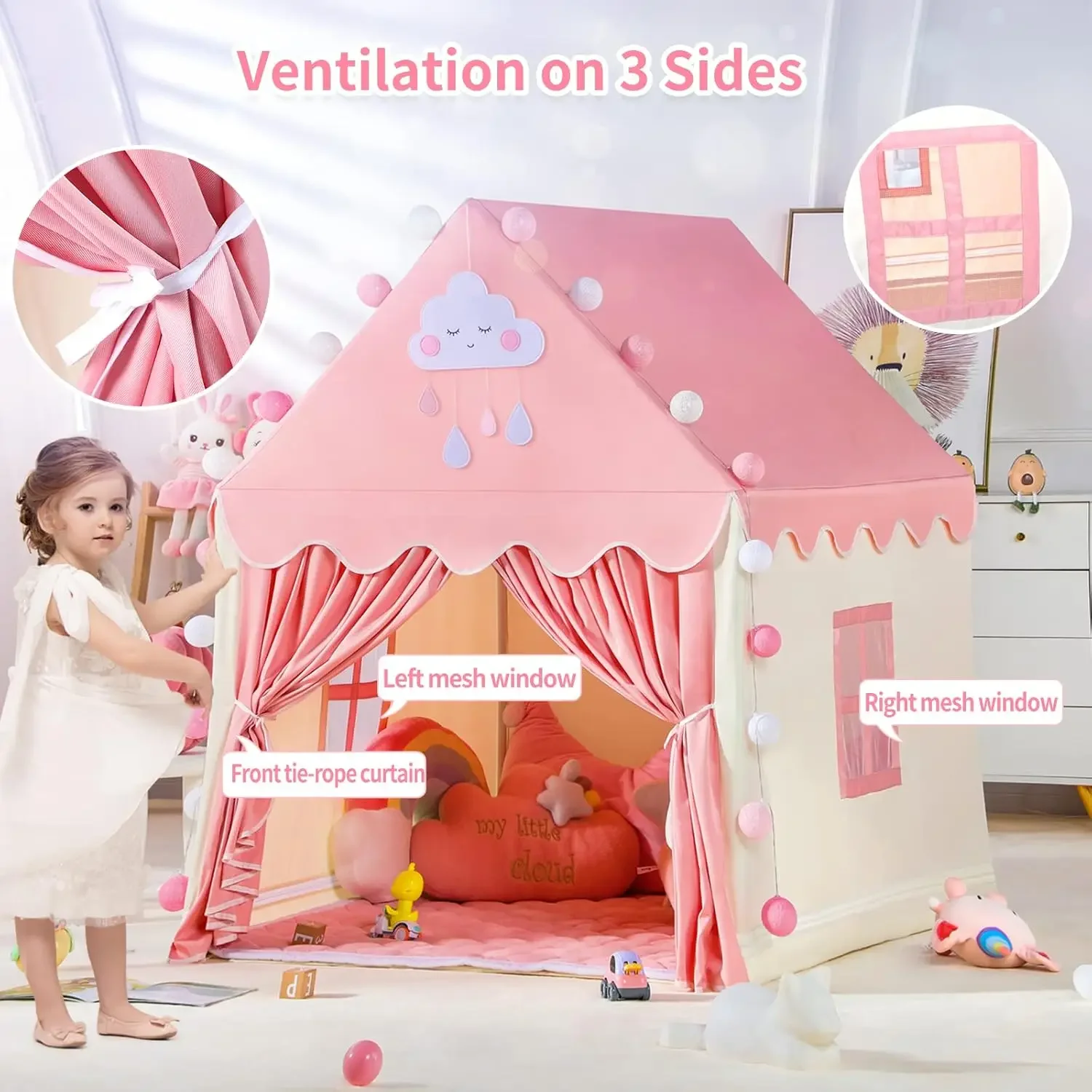 Crianças jogar tenda princesa  - Kids Outdoor House Accessories avaliação e preço