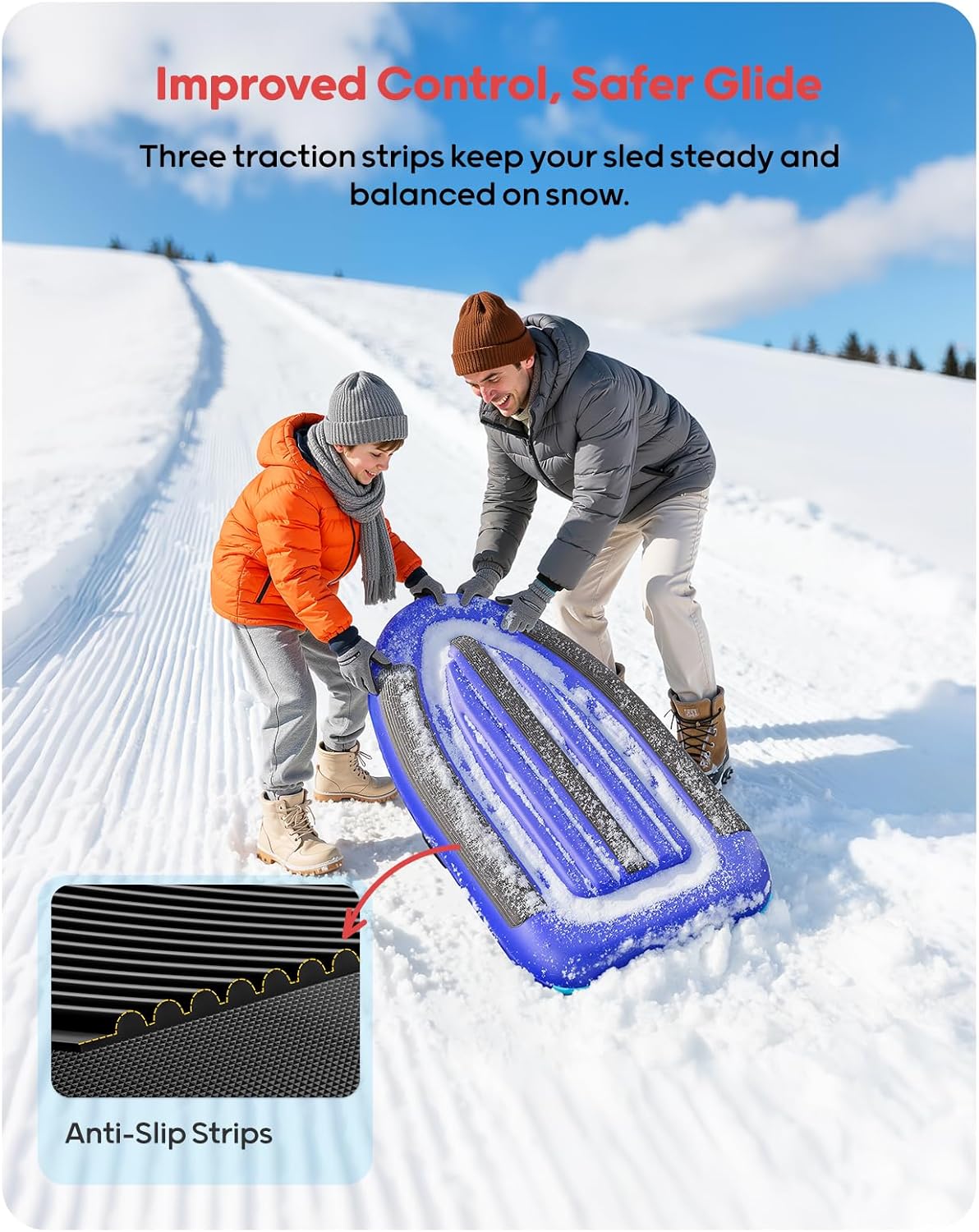 Trenó Inflável de PVC QPAU com - Kids Outdoor Gifts avaliação e preço