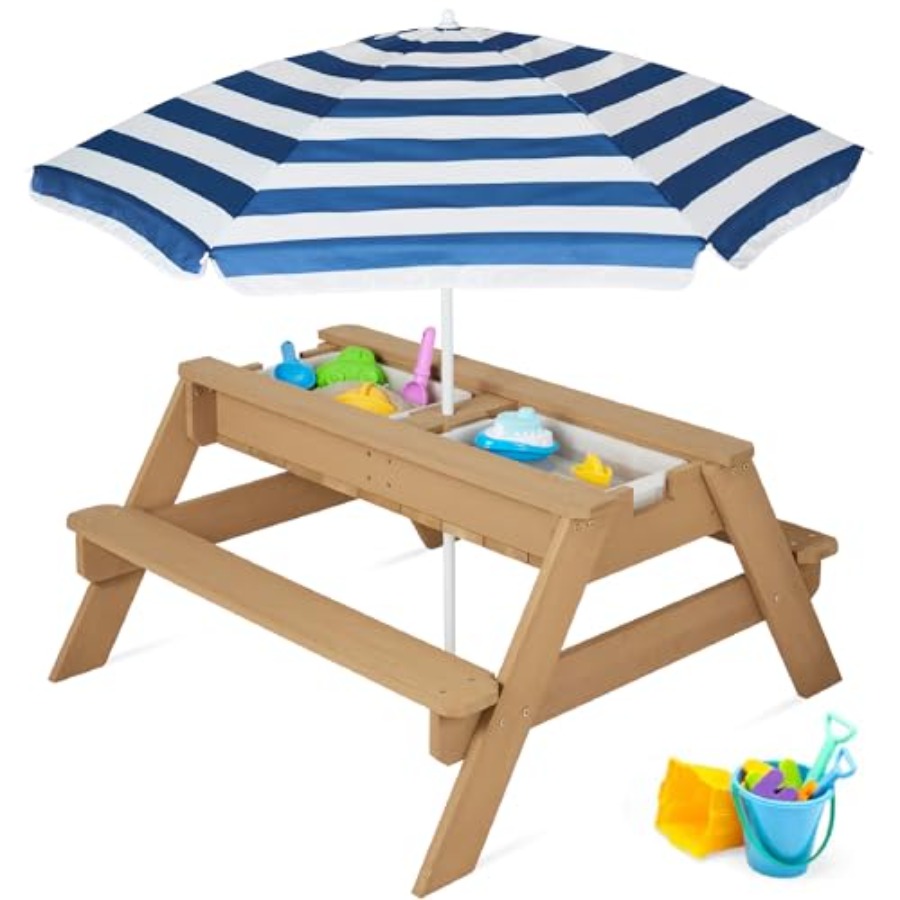 Mesa de piquenique infantil pa - Kids Outdoor Umbrella For Table avaliação e preço