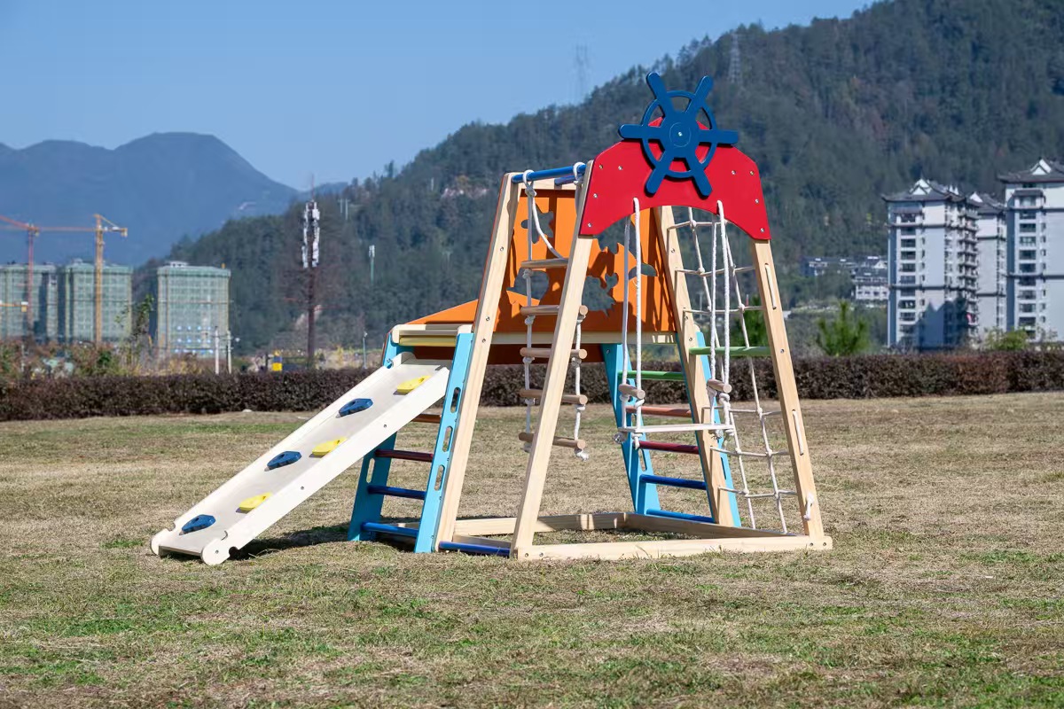 Grande Estrutura de Escalada e - Kids Outdoor Wooden Playset avaliação e preço