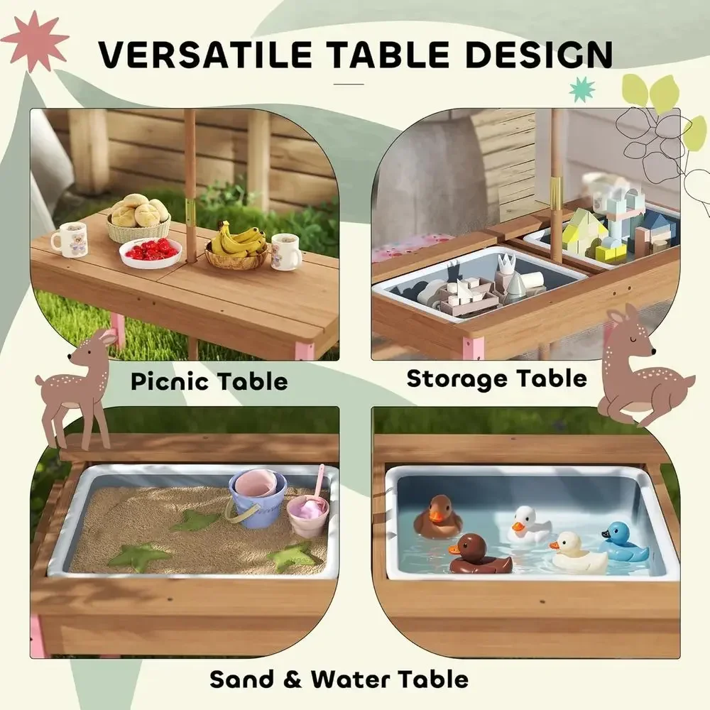 Conjunto de Mesa de Piquenique - Kids Outdoor Umbrella For Table avaliação e preço