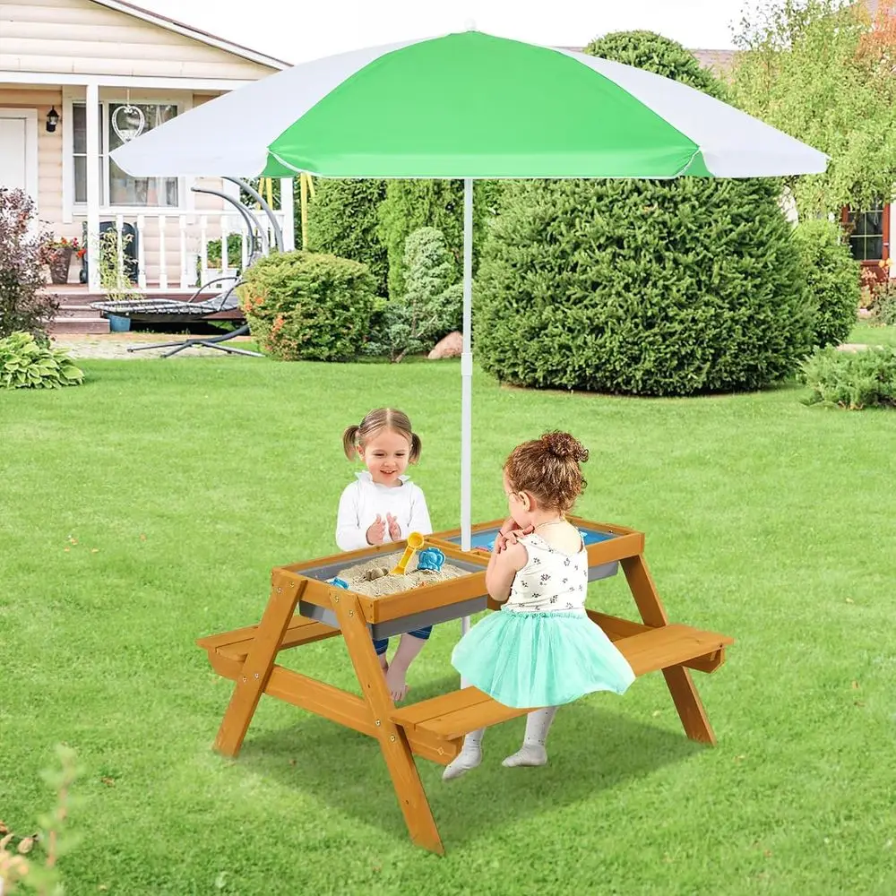 Mesa de Piquenique Infantil 3  - Kids Outdoor Umbrella For Table avaliação e preço