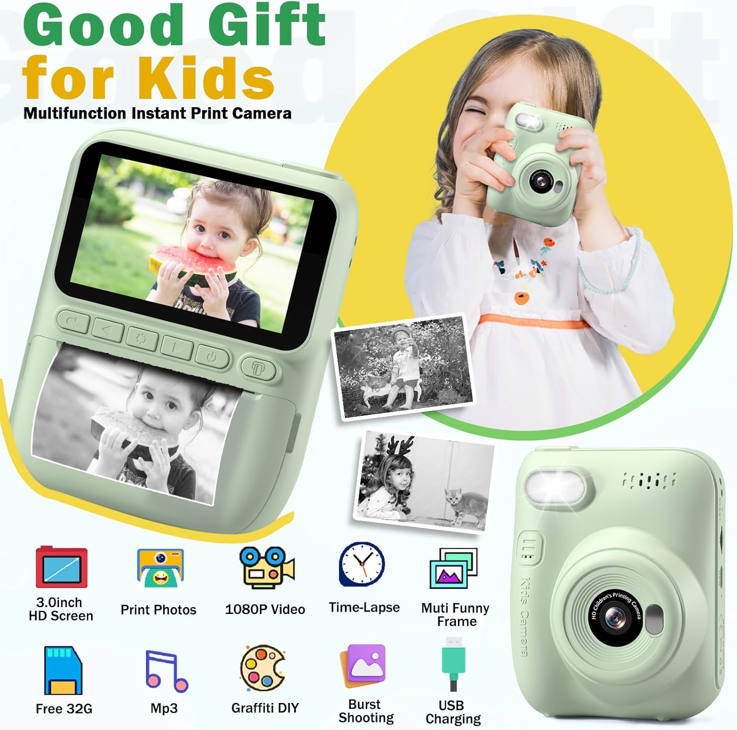 Câmera Instantânea para Crianç - Kids Outdoor Gifts avaliação e preço