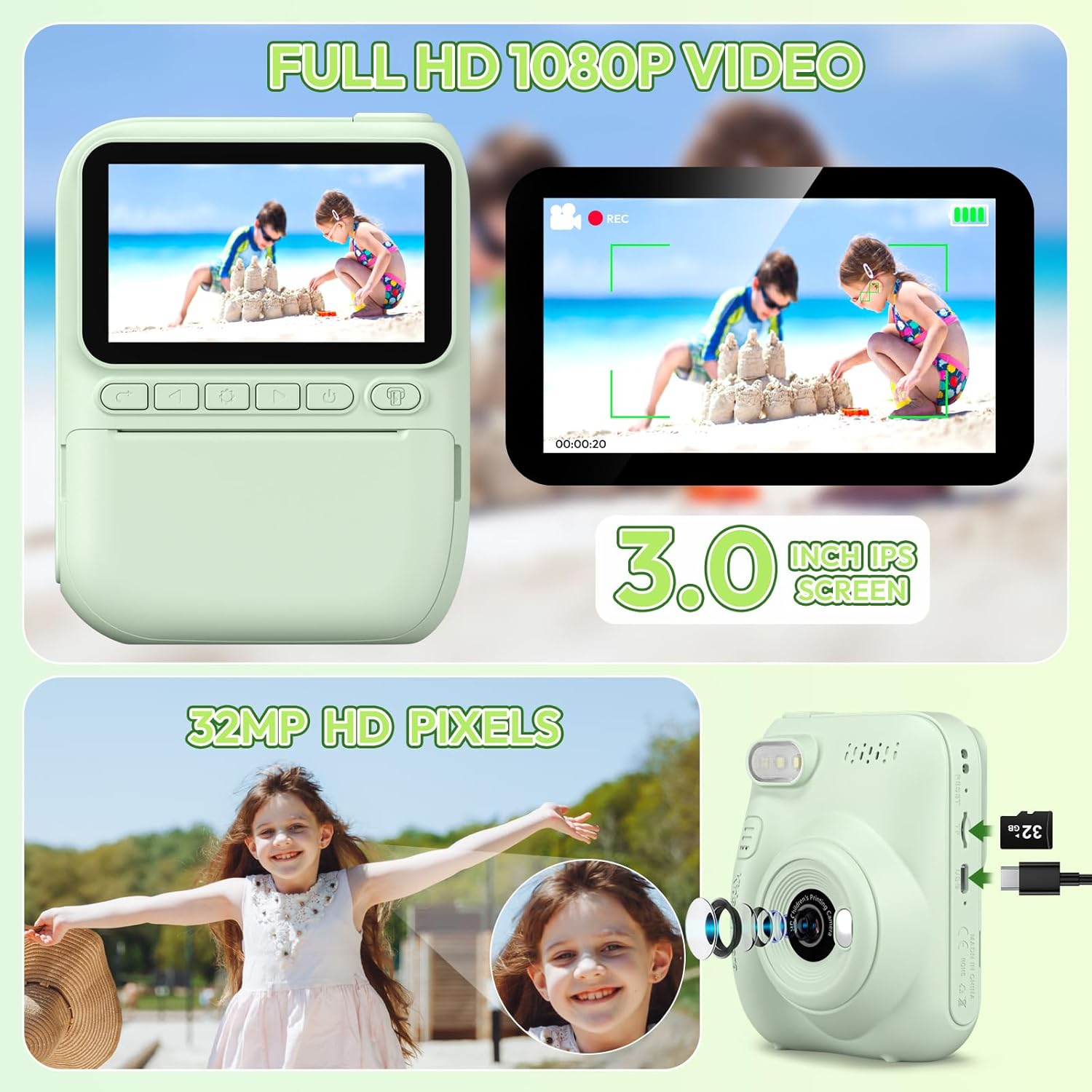 Câmera Instantânea para Crianç - Kids Outdoor Gifts avaliação e preço