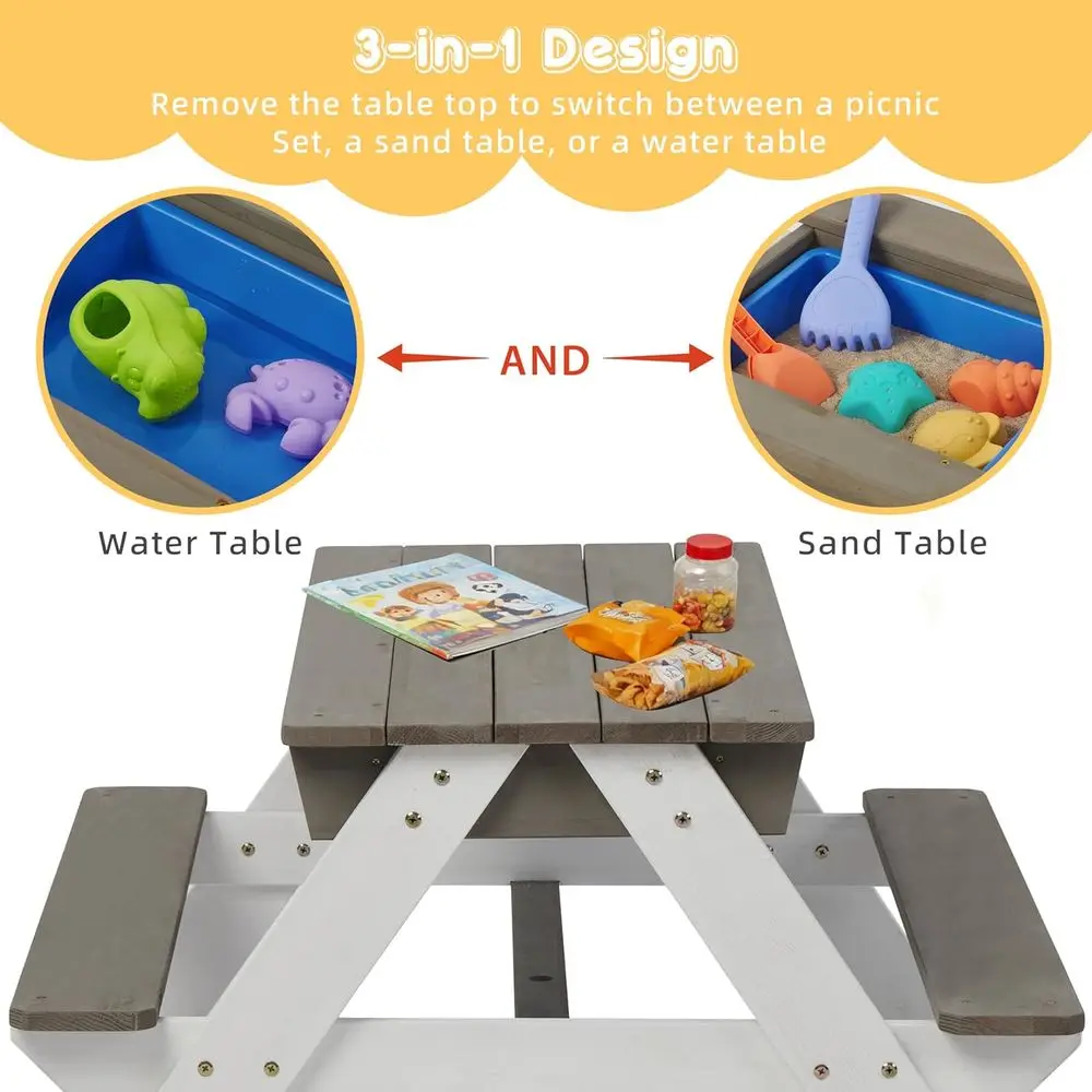 Mesa de Piquenique de Madeira  - Kids Outdoor Umbrella For Table avaliação e preço