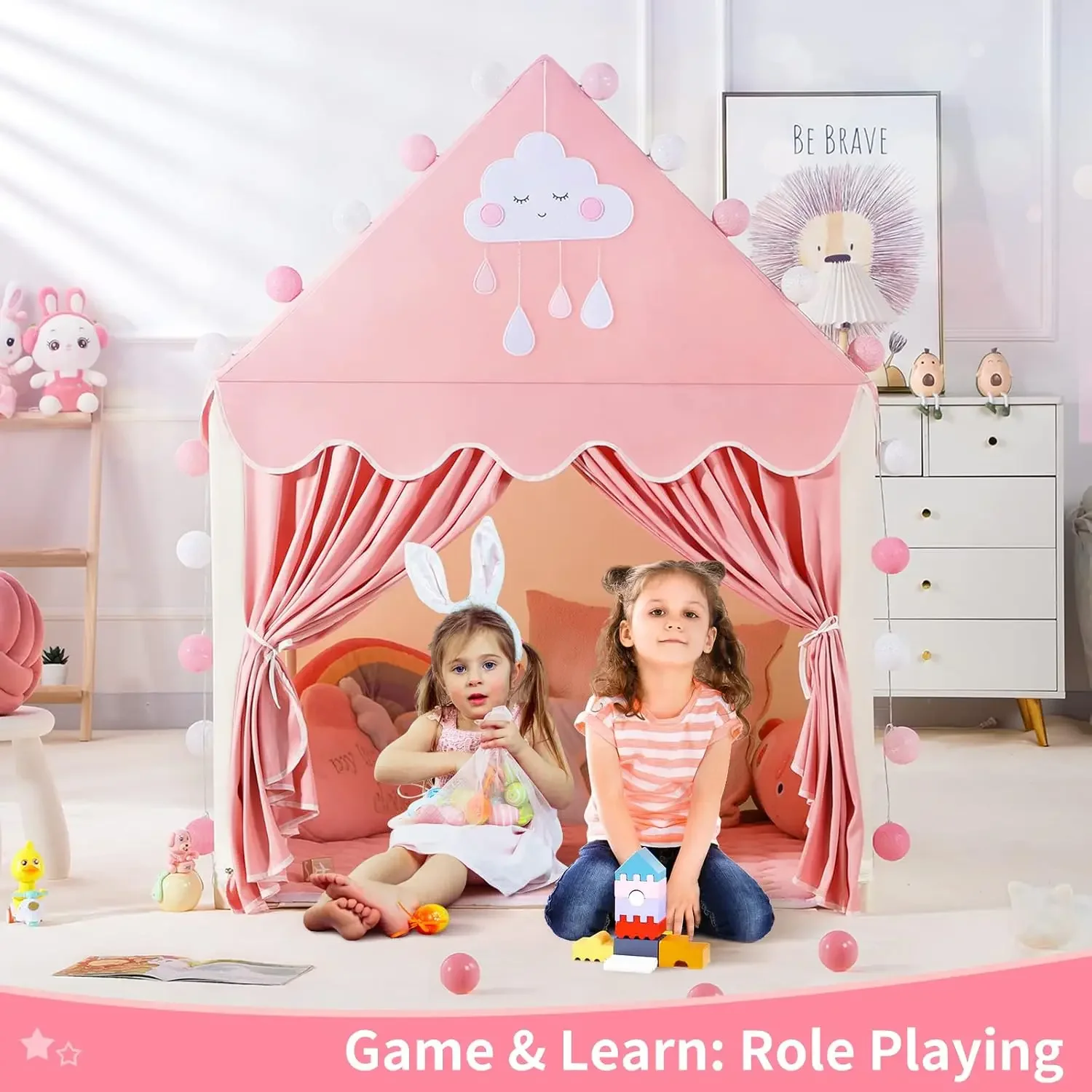 Crianças jogar tenda princesa  - Kids Outdoor House Accessories avaliação e preço