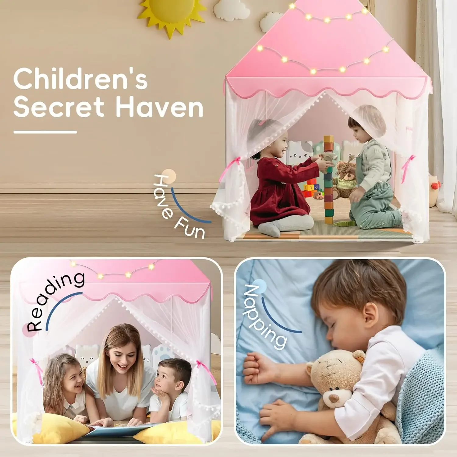 Crianças jogar tenda princesa  - Kids Outdoor House Accessories avaliação e preço