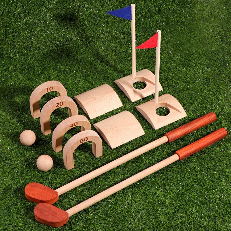 Conjunto de bolas de golfe par - Kids Outdoor Wooden Playset avaliação e preço