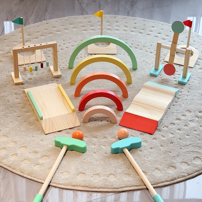 Conjunto de bolas de golfe par - Kids Outdoor Wooden Playset avaliação e preço