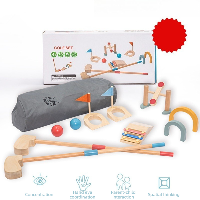 Conjunto de bolas de golfe par - Kids Outdoor Wooden Playset avaliação e preço