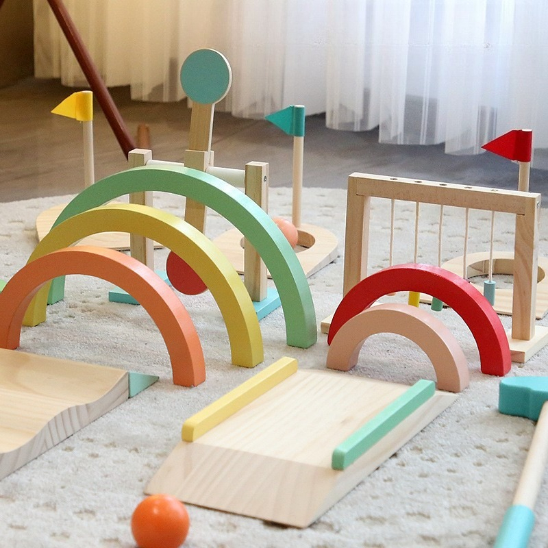 Conjunto de bolas de golfe par - Kids Outdoor Wooden Playset avaliação e preço