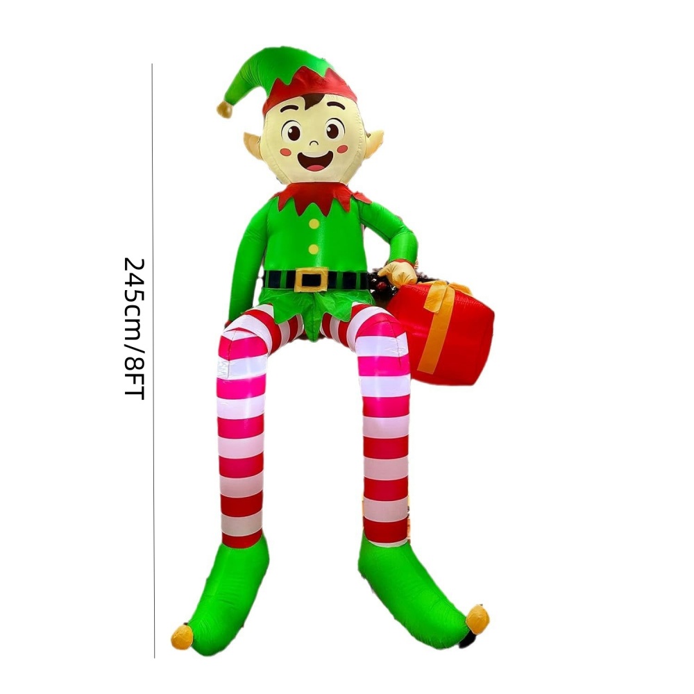 8ft infláveis de natal sentado - Kids Outdoor Gifts avaliação e preço