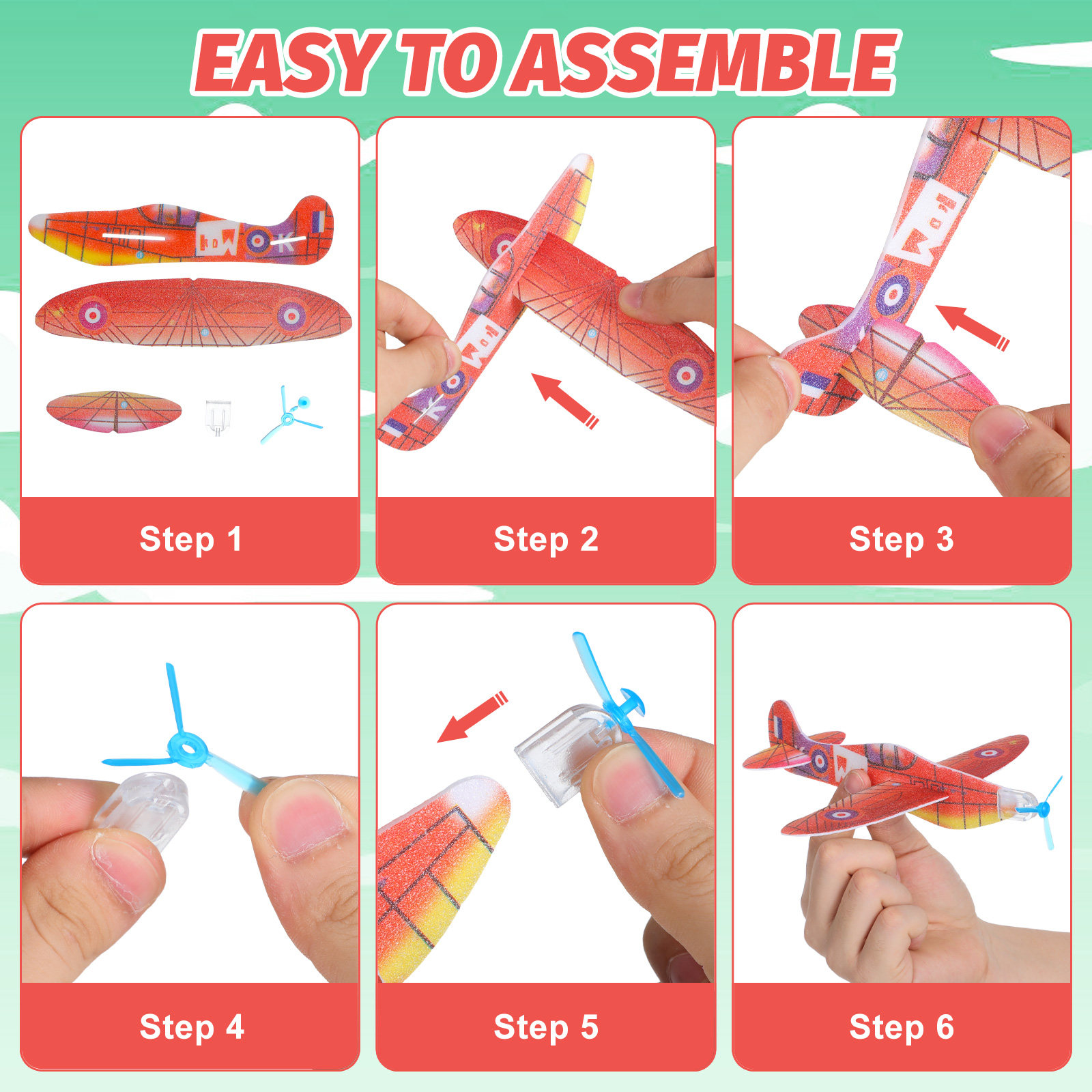 36 Peças de Modelos de Aviões  - Kids Outdoor Gifts avaliação e preço