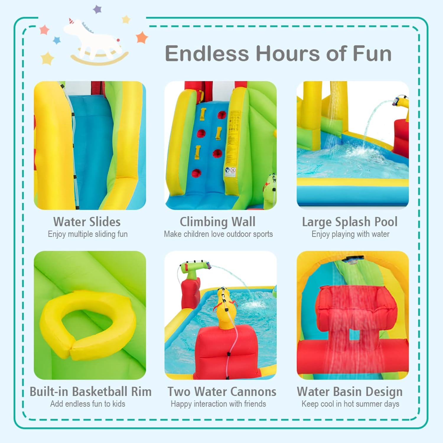 Mega Parque Aquático Inflável  - Kids Outdoor Gifts avaliação e preço