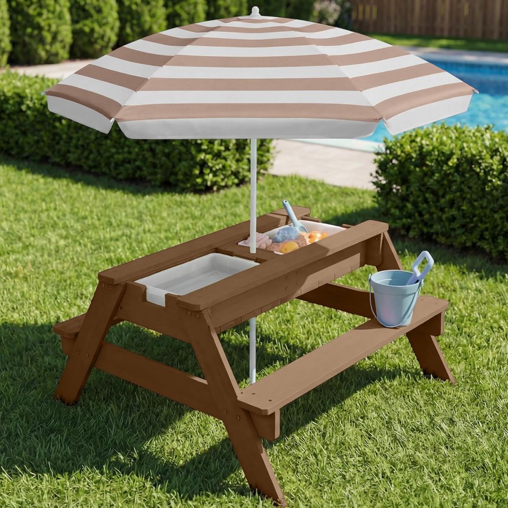 Mesa de Piquenique Infantil co - Kids Outdoor Umbrella For Table avaliação e preço