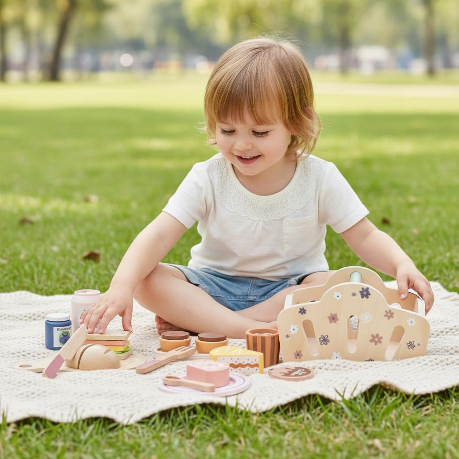 Cesta de Refeição de Madeira p - Kids Outdoor Wooden Playset avaliação e preço