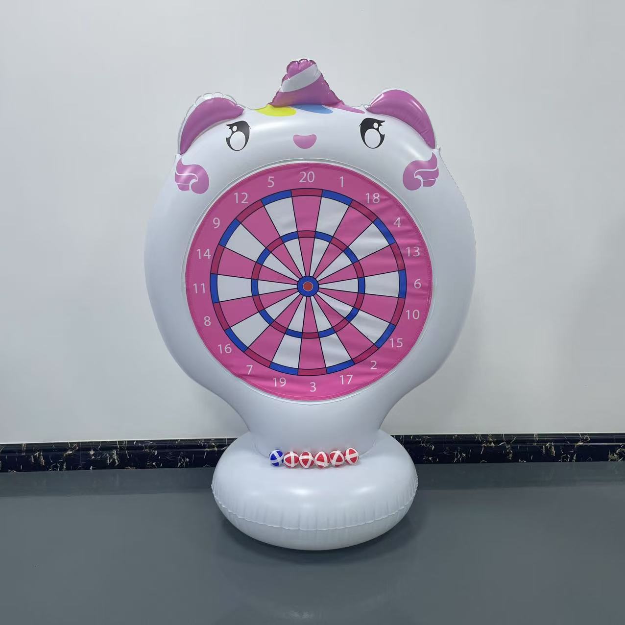 Unicórnio inflável jogando jog - Kids Outdoor Toys avaliação e preço