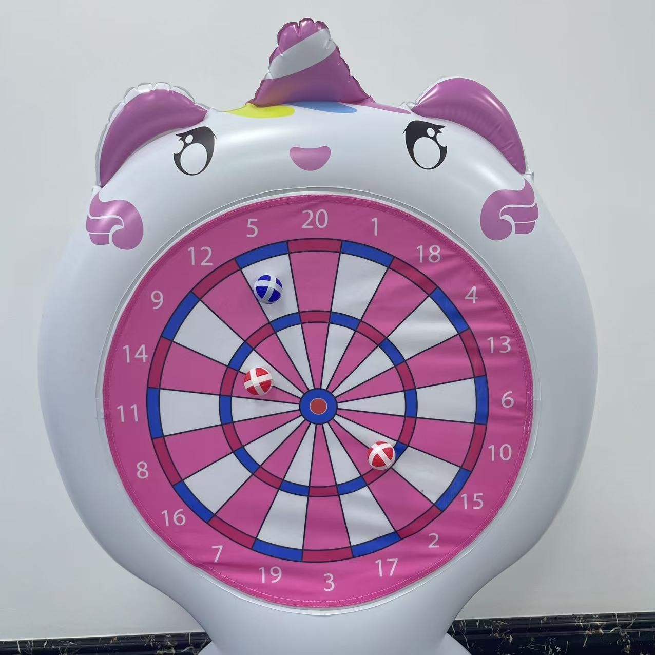 Unicórnio inflável jogando jog - Kids Outdoor Toys avaliação e preço