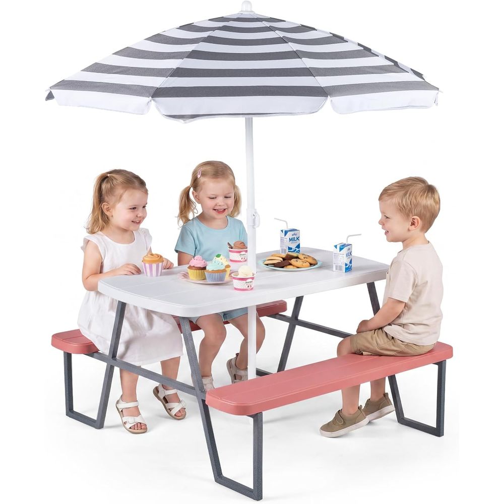 Mesa de Piquenique Infantil, C - Kids Outdoor Umbrella For Table avaliação e preço