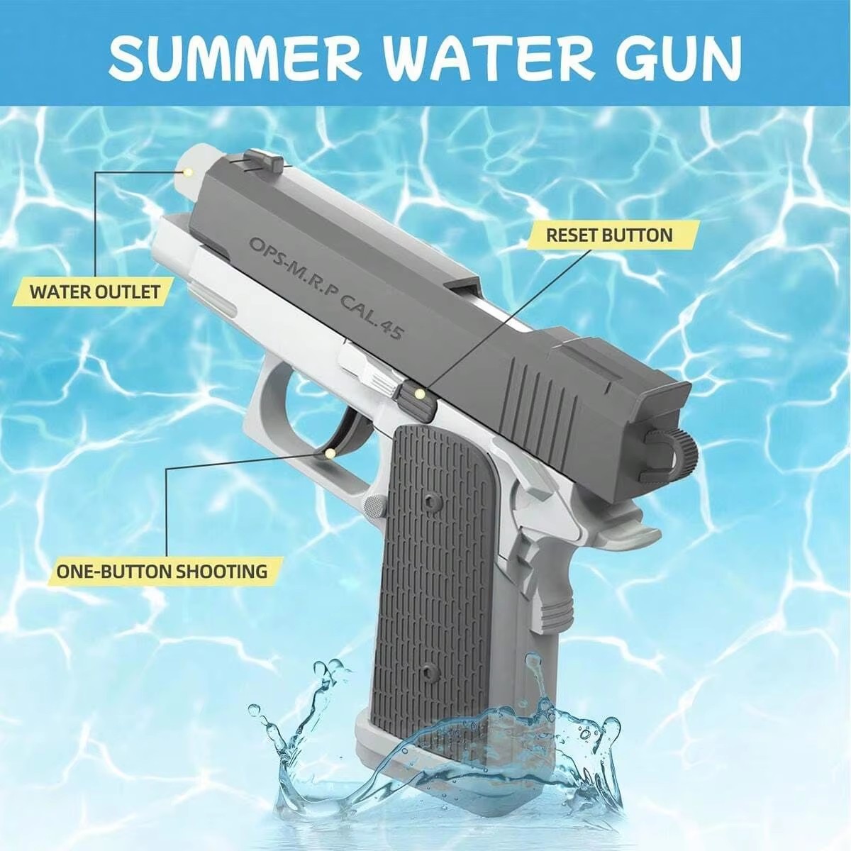 Pistola de Água M1911 para Ver - Kids Outdoor Adventure avaliação e preço